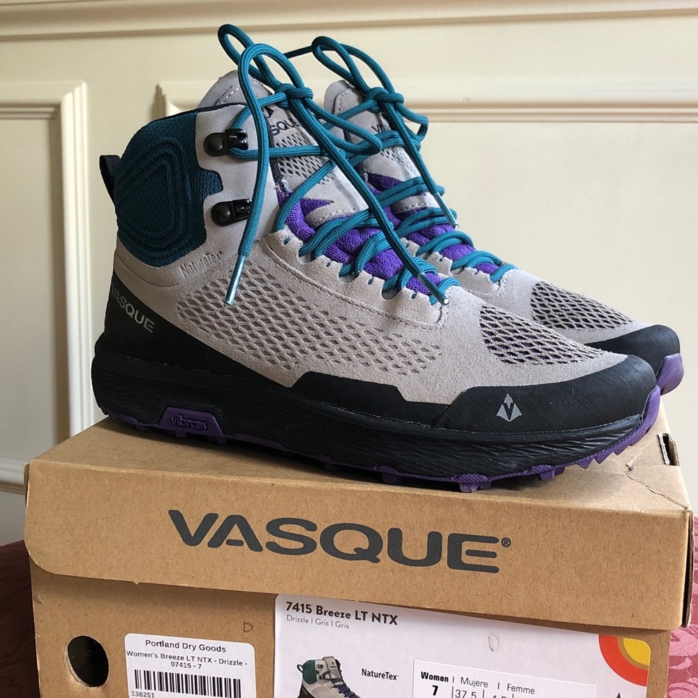 Vasque Breeze LT NXT Boots with Teal and Violet Highlights